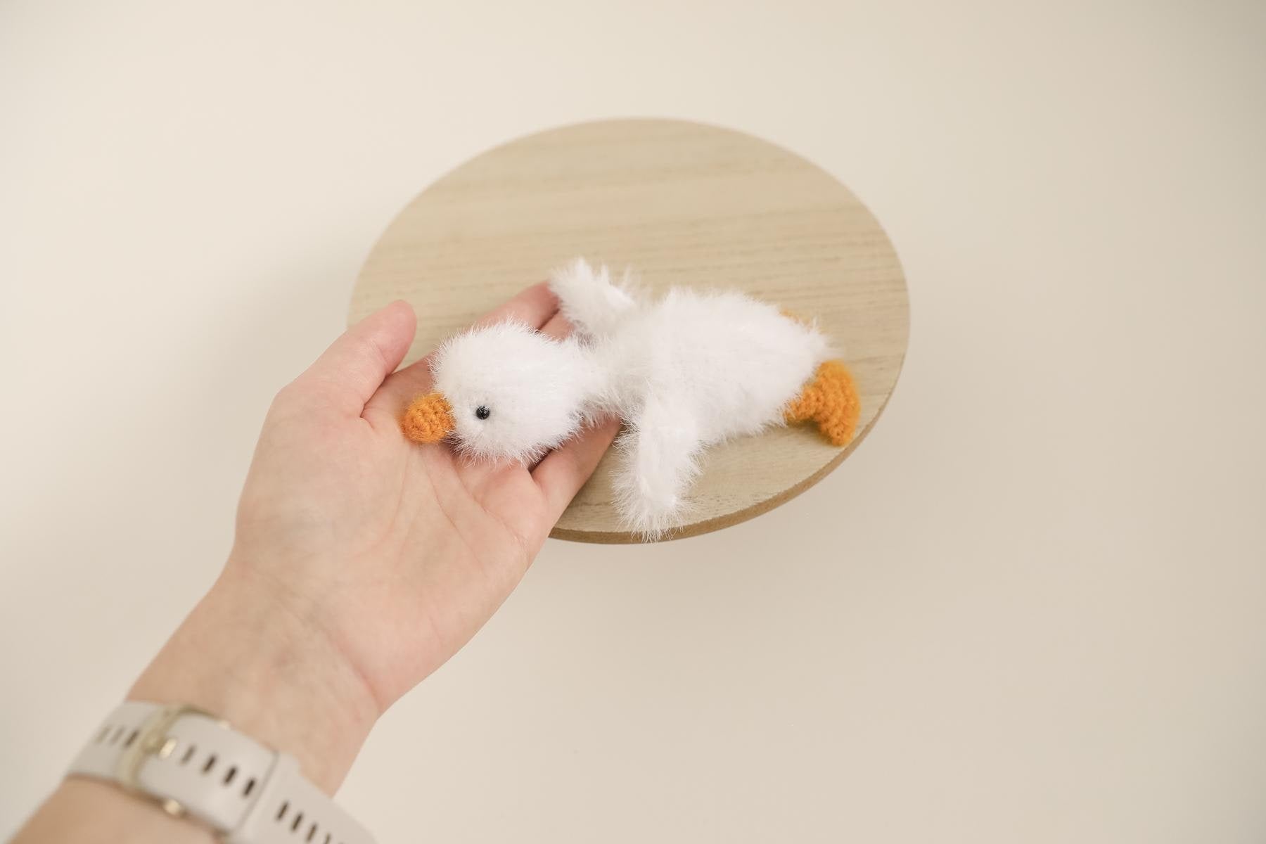 MADE TO ORDER! White mini goose toy
