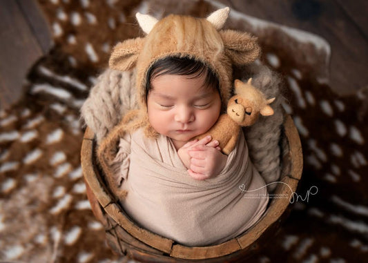 RTS! Fuzzy highland cow bonnet