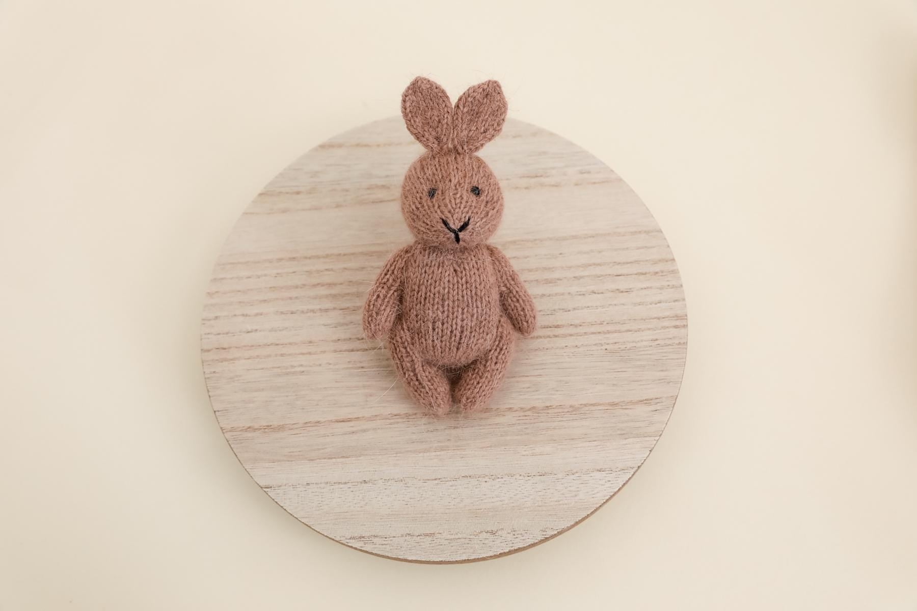 RTS! Knitted bunny bonnet