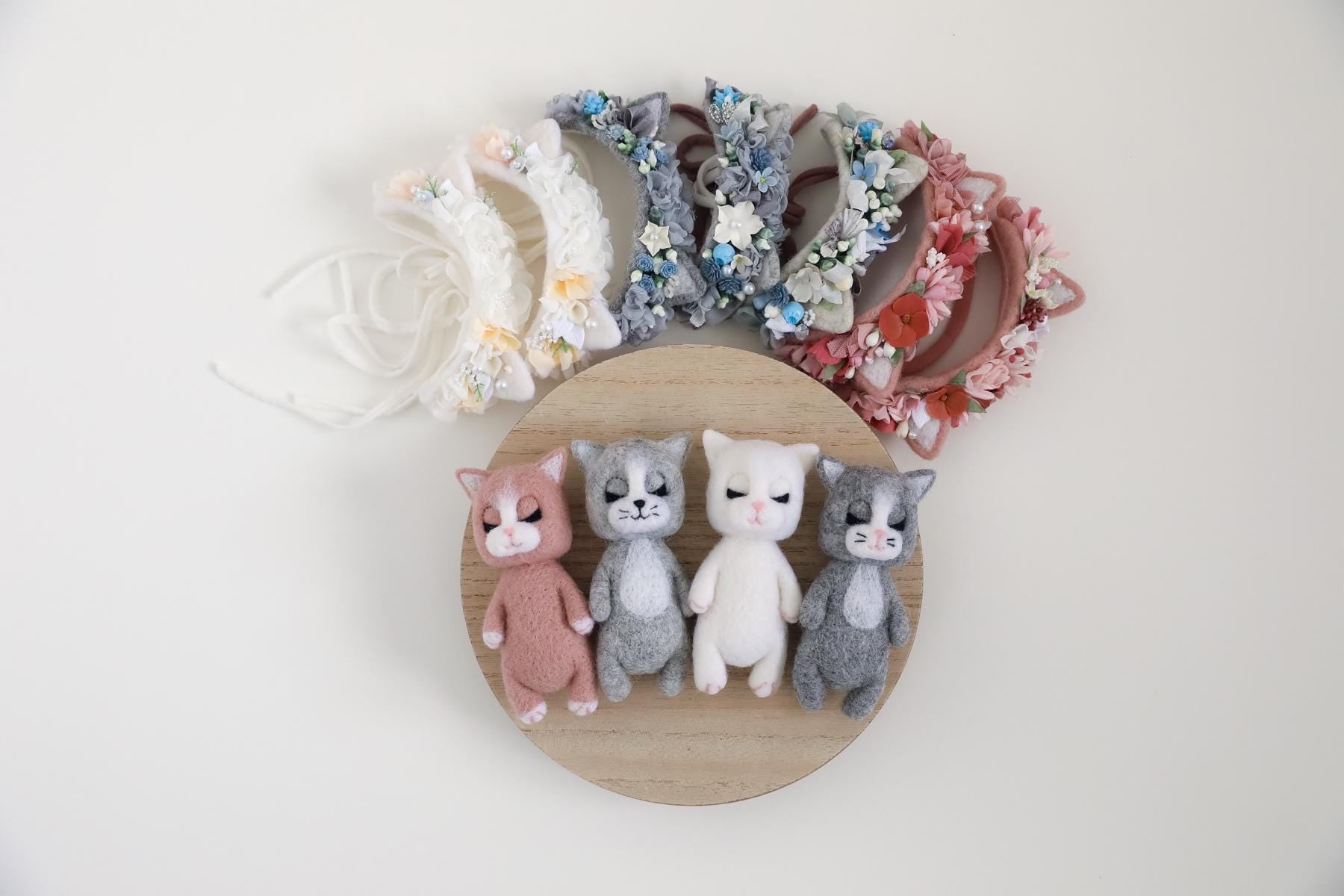 RTS! Felted kitten props