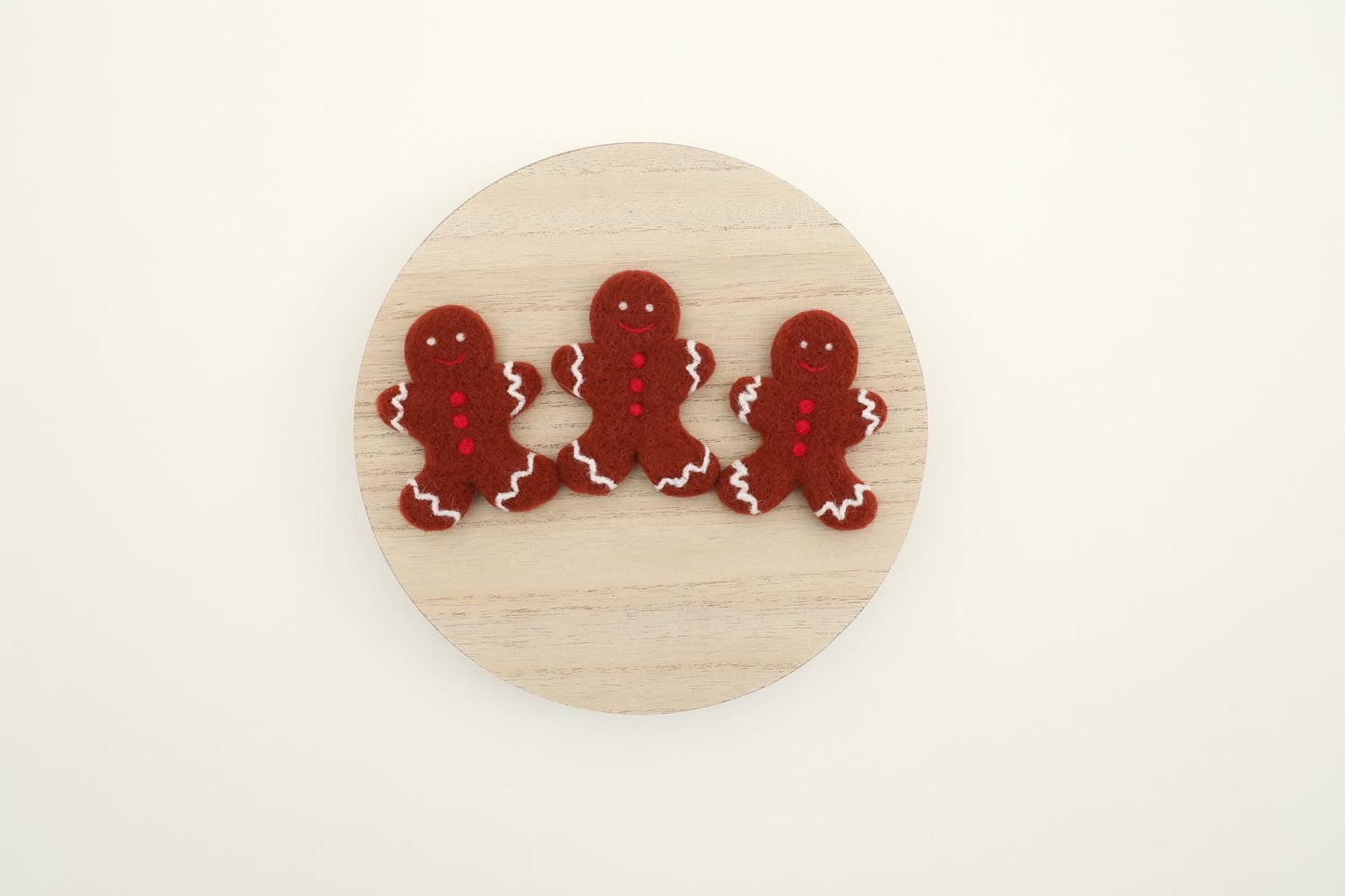 RTS! Felted gingerbread cookie