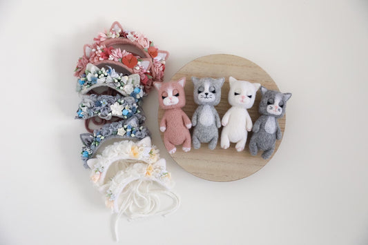 RTS! Felted kitten props