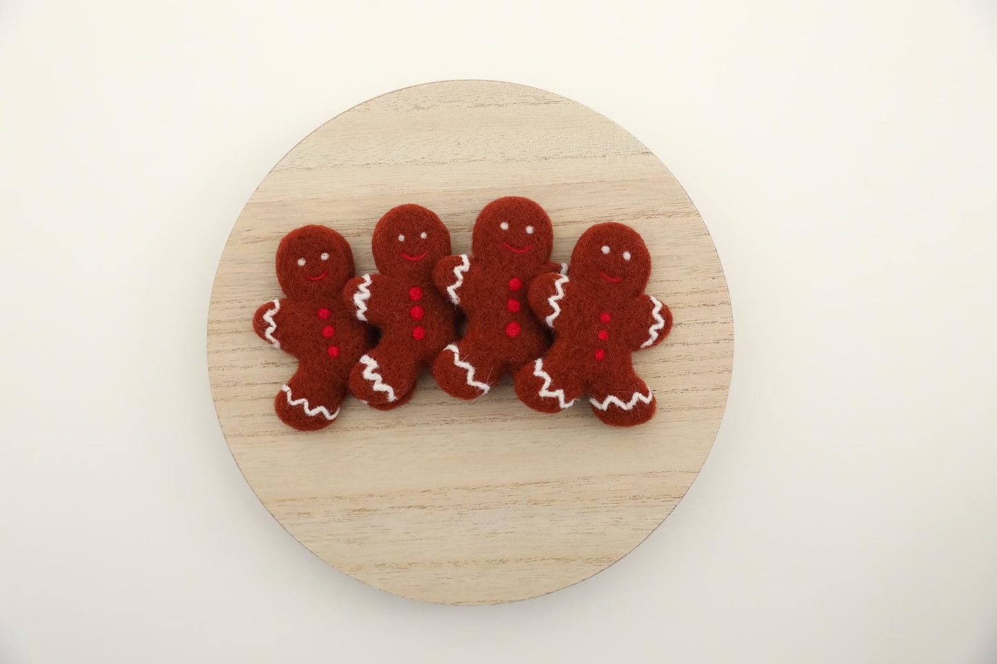 RTS! Felted gingerbread cookie