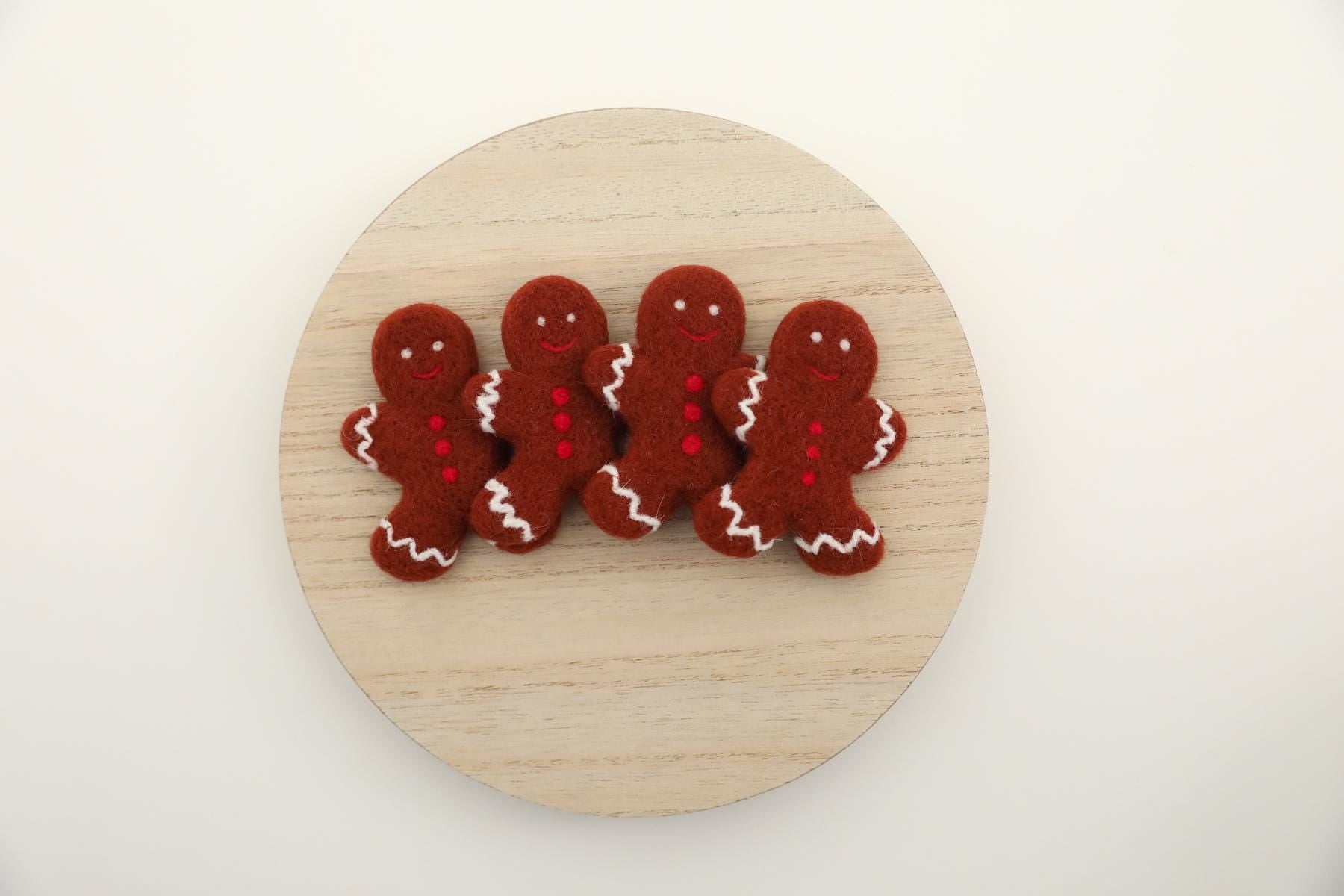 RTS! Felted gingerbread cookie