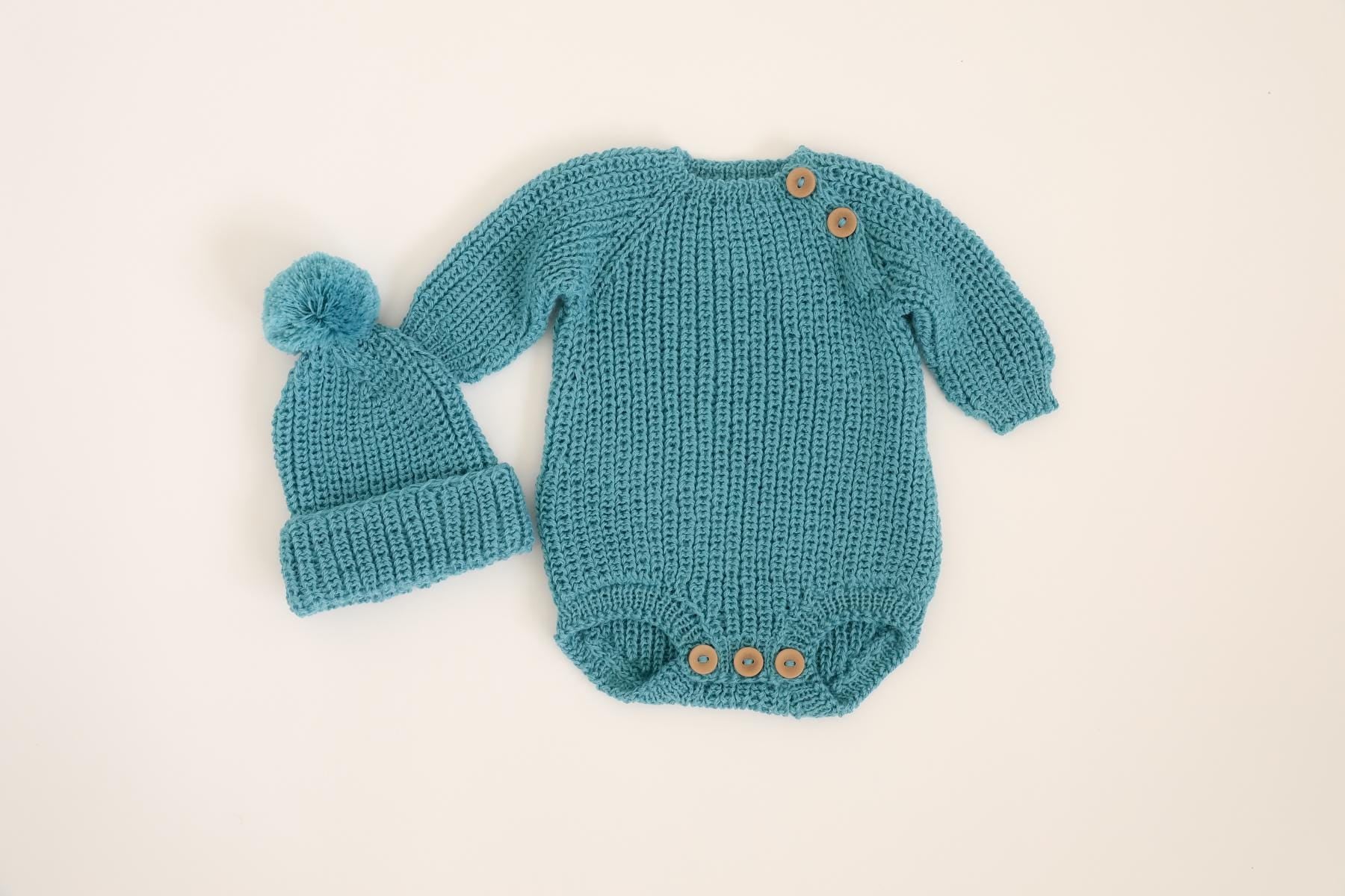 RTS! Baby knitted wear |Newborn Photography Props Coming home outfit Unisex props Chunky sweater Pompon hat Pants Bloomers Romper Baby knits