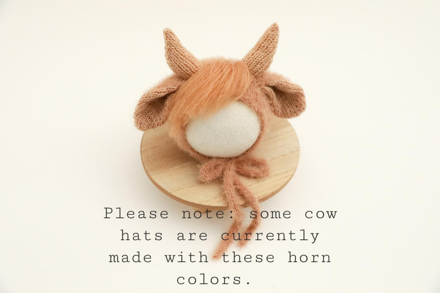 RTS! Fuzzy highland cow bonnet