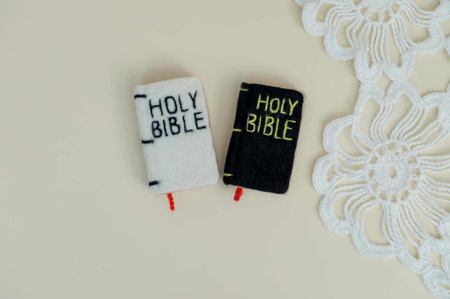 RTS! Felted bible | Felted stuffy toys Newborn photography props Baby photo props Wool holy bible