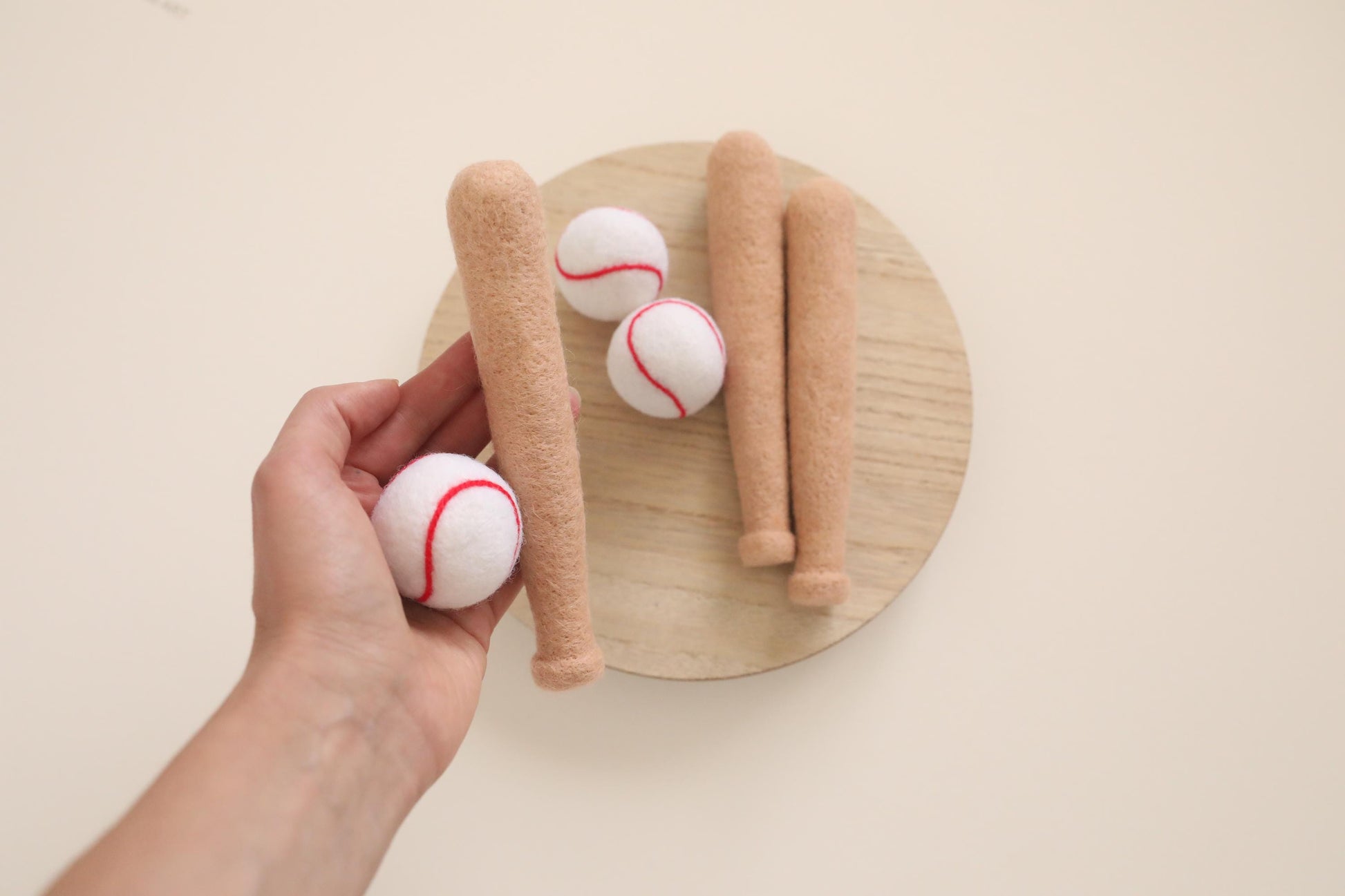 RTS! Felted baseball set