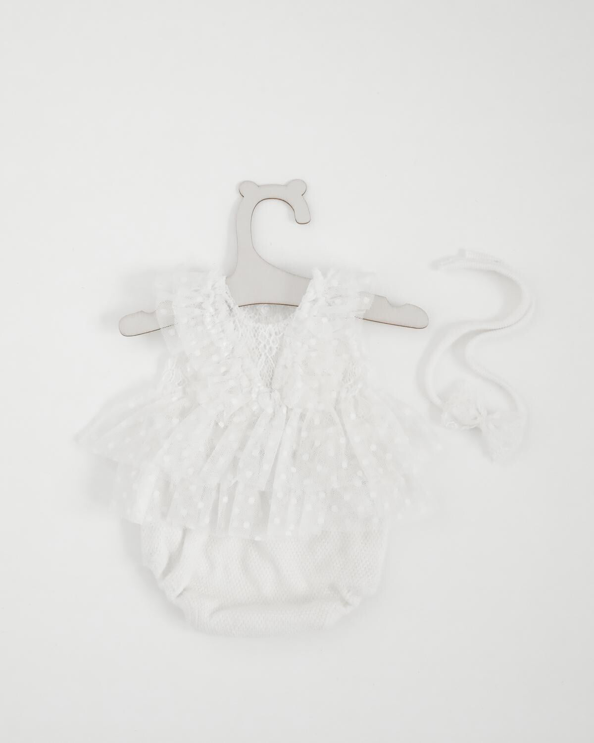 RTS! 3pcs dress set | Newborn photography props Baby girl dress props Newborn lace 2 pcs dress outfit with tieback