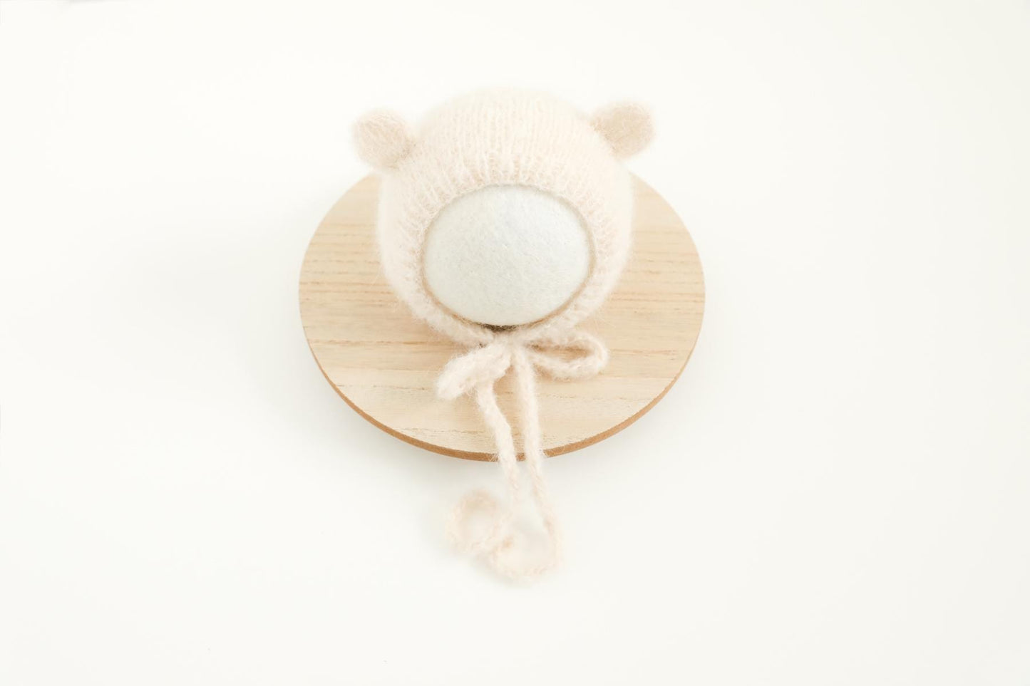 RTS! Knitted bear/bunny props | Newborn knitted romper & bear bonnet Newborn photography props Bear Bunny props Footless romper Bear bonnet
