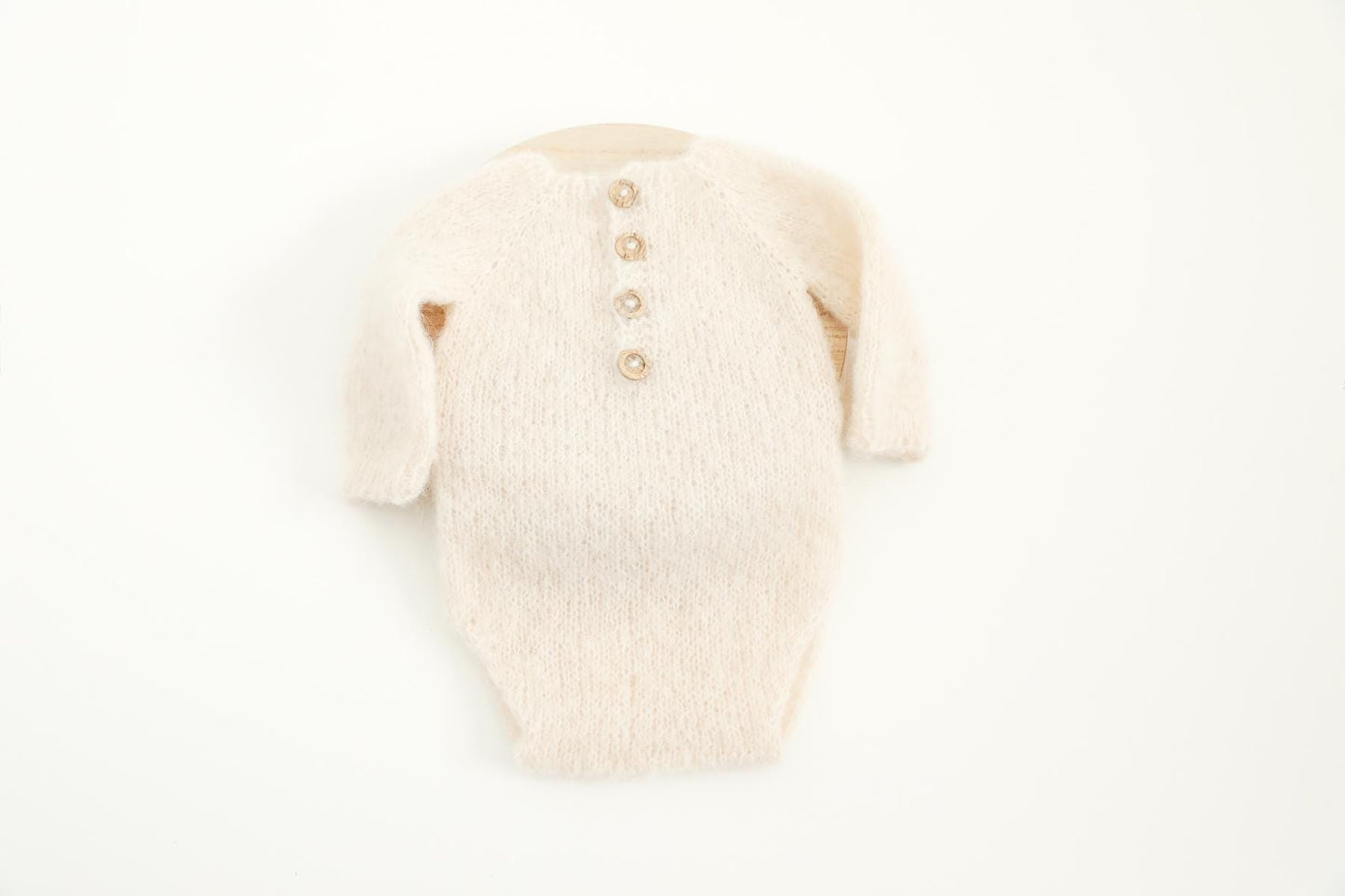 RTS! Knitted bear/bunny props | Newborn knitted romper & bear bonnet Newborn photography props Bear Bunny props Footless romper Bear bonnet