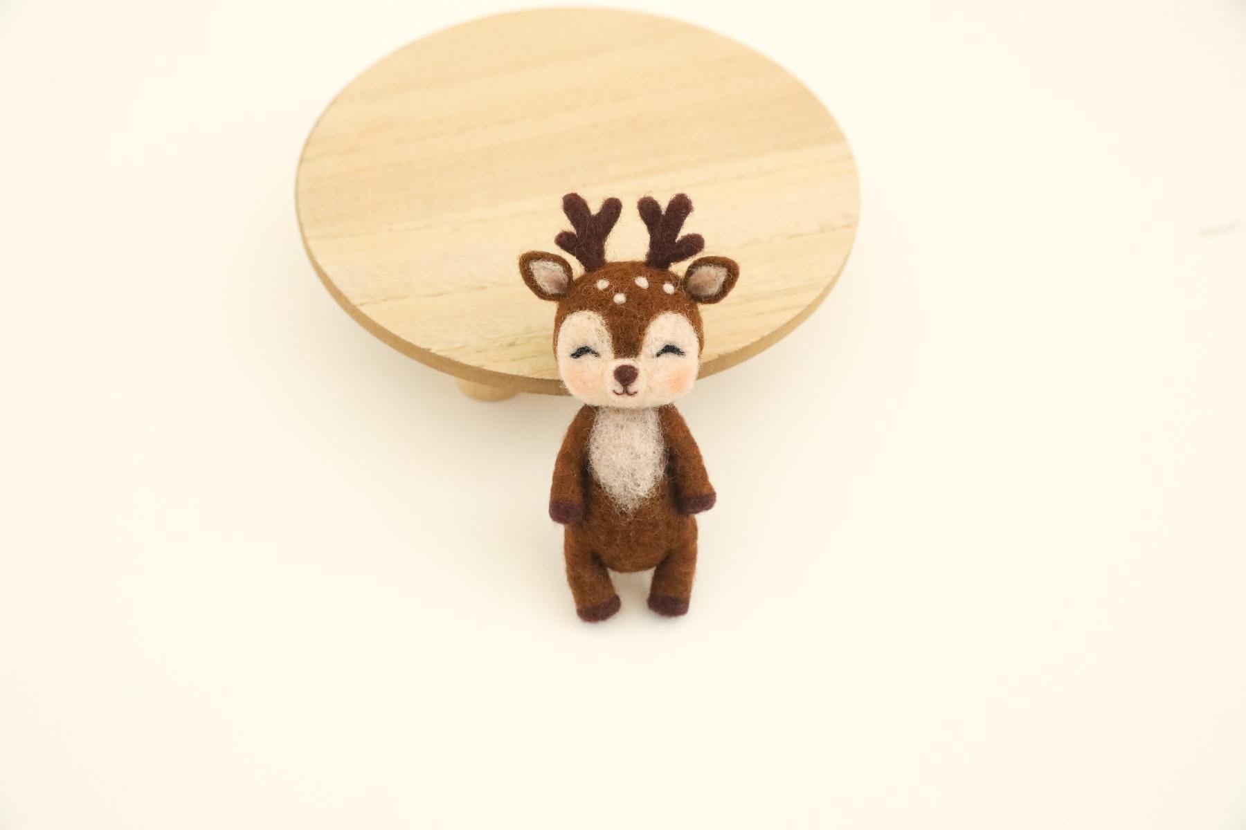 MADE TO ORDER! Felted Reindeer | Felted stuffy toys Newborn photography props Wool props Hunting props Felted Reindeer