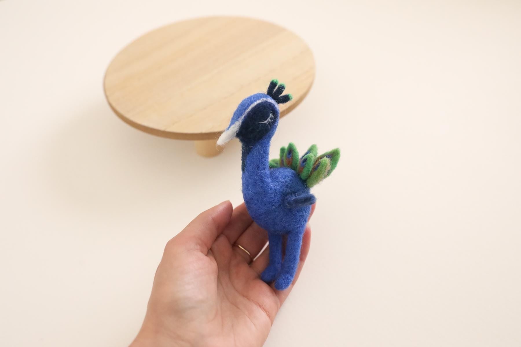 MADE TO ORDER! Felted peacock | Felted stuffy toys Newborn photography props Wool props Felted bird Peacock lovie
