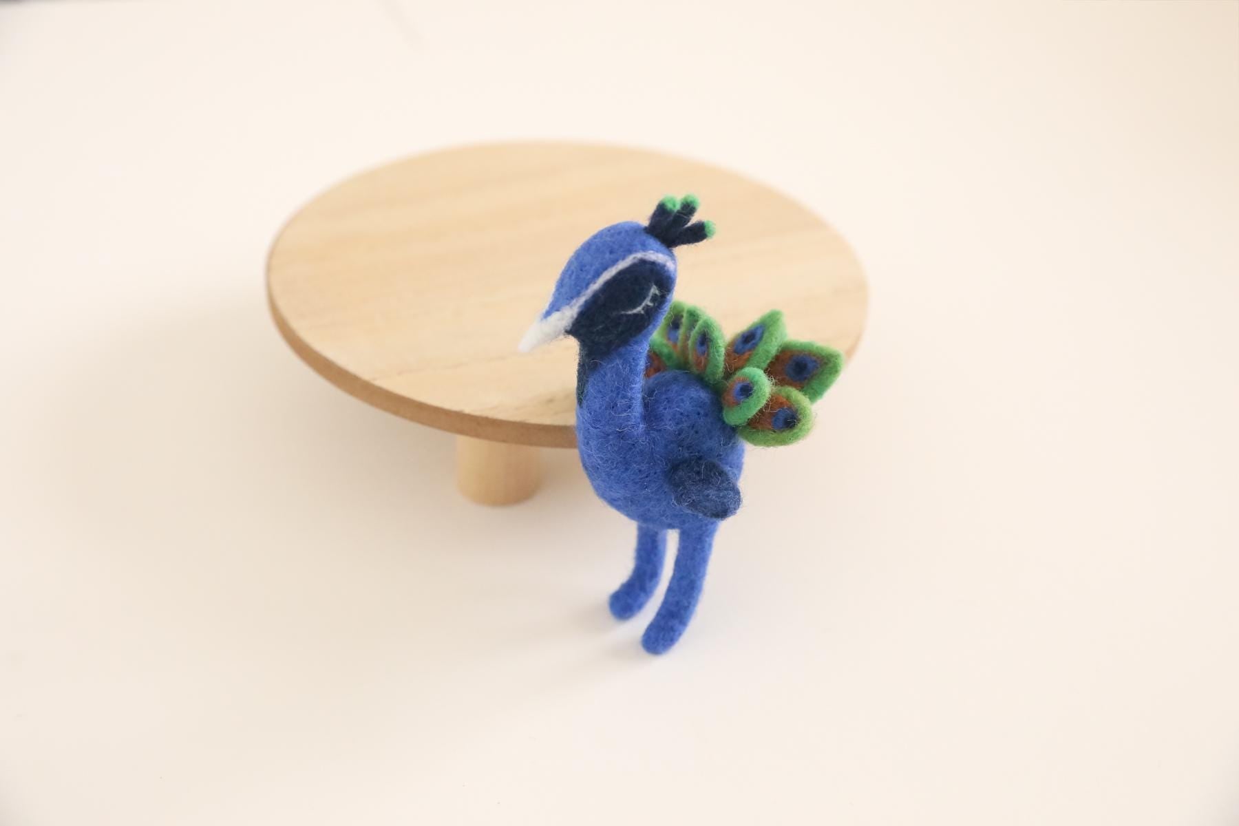 MADE TO ORDER! Felted peacock | Felted stuffy toys Newborn photography props Wool props Felted bird Peacock lovie