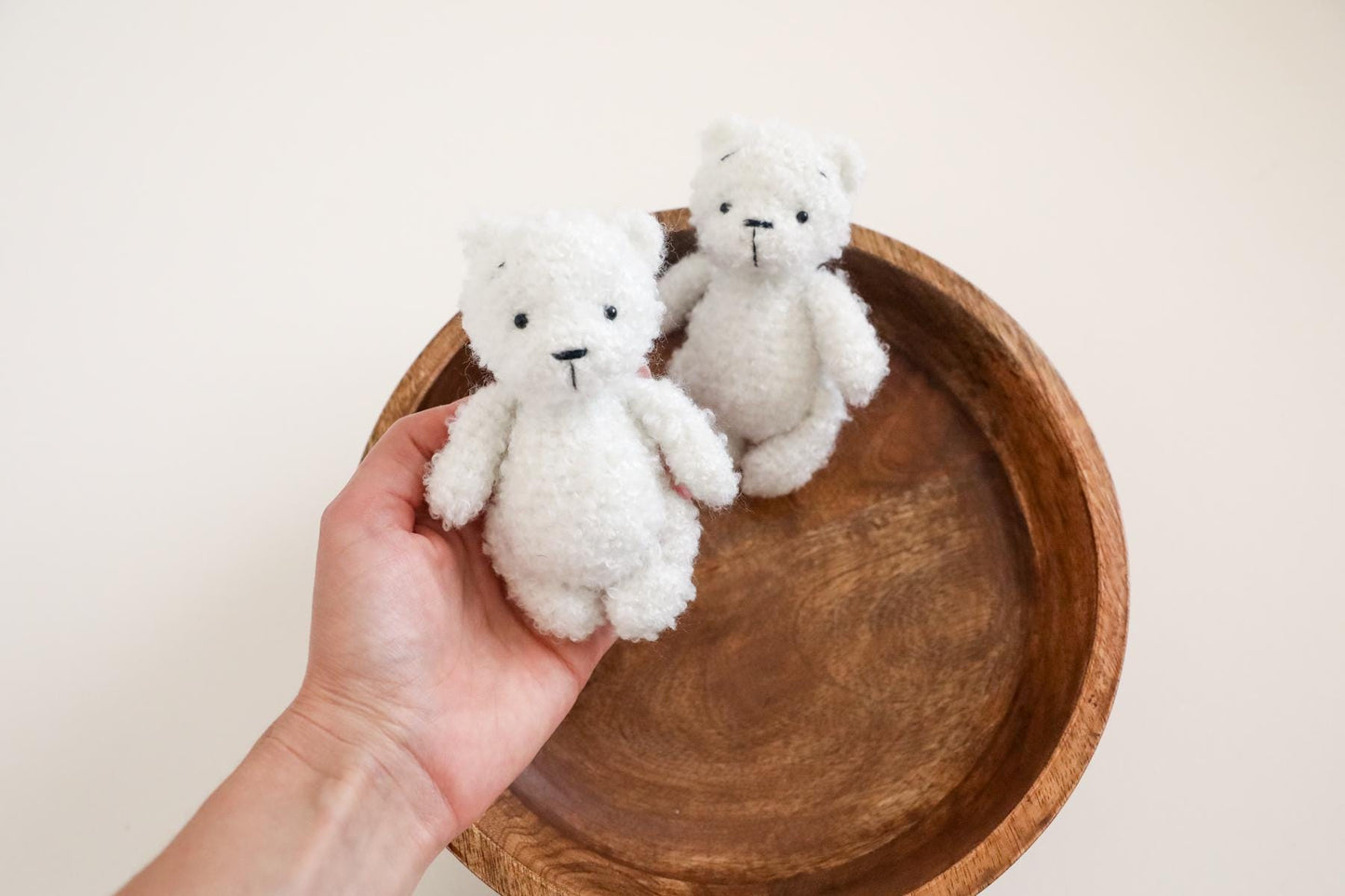 RTS! Knitted teddy bear | Newborn photography props Bear props Newborn bear posing lovie Teddy bear toy Big and small bear lovies