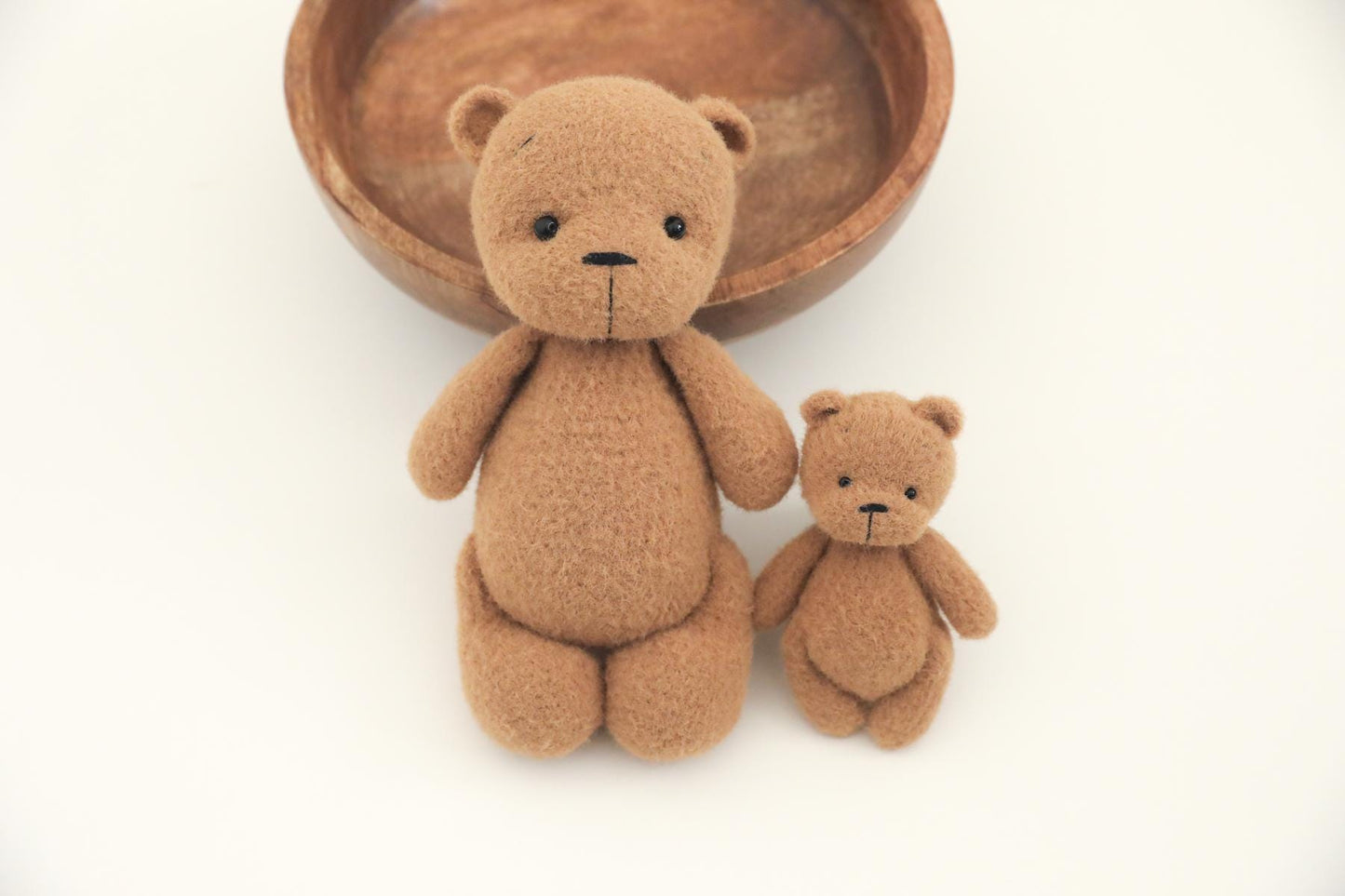 RTS! Knitted teddy bear | Newborn photography props Bear props Newborn bear posing lovie Teddy bear toy Big and small bear lovies