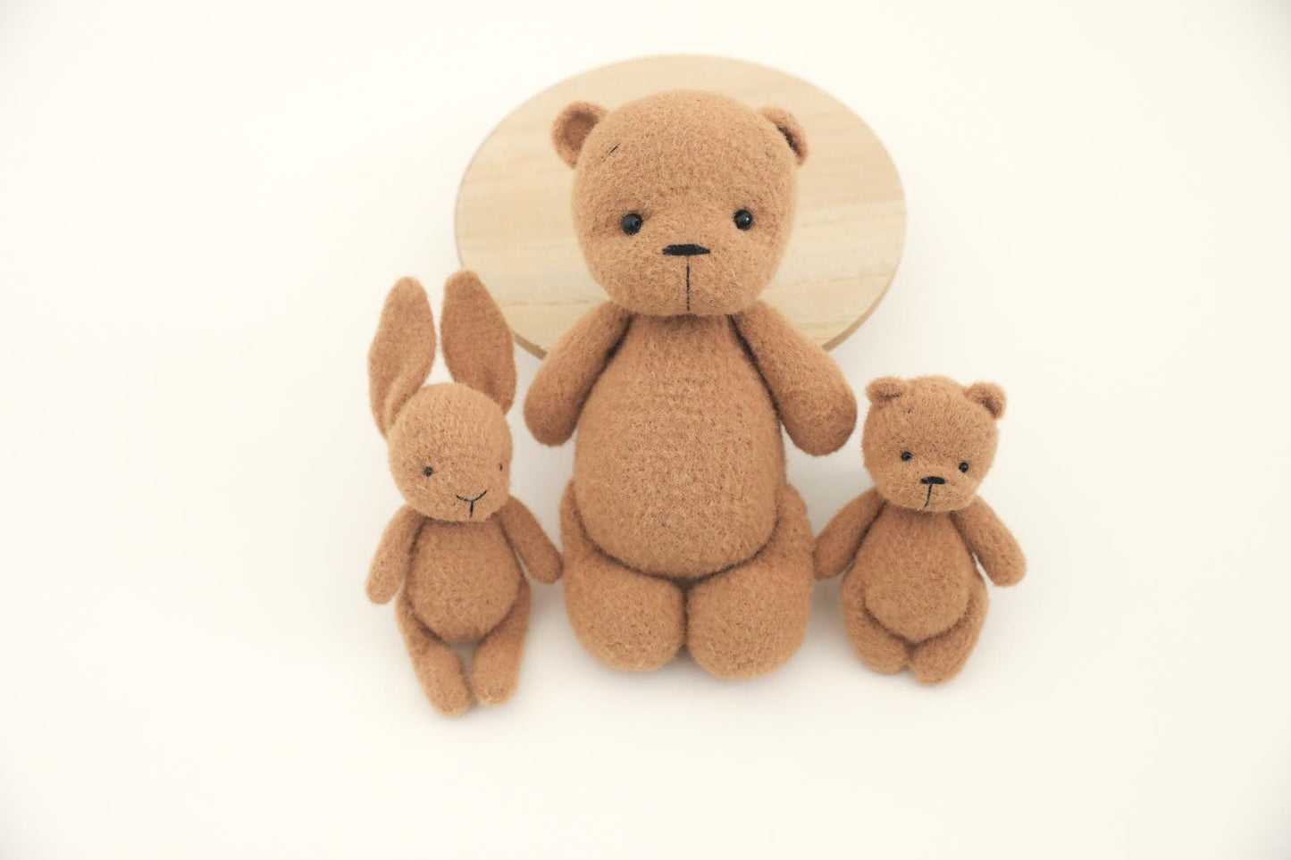 RTS! Knitted teddy bear | Newborn photography props Bear props Newborn bear posing lovie Teddy bear toy Big and small bear lovies