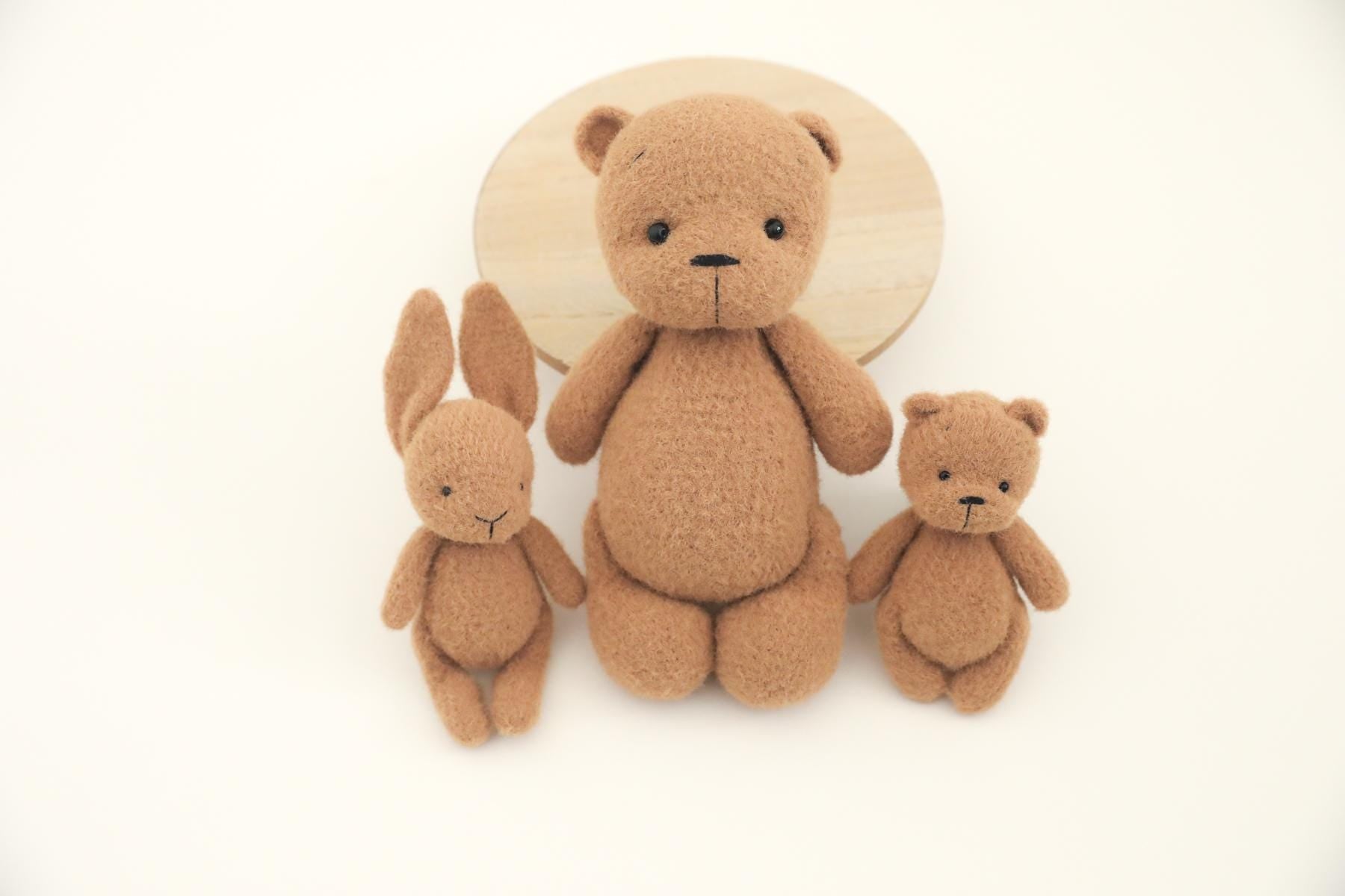 RTS! Knitted teddy bear | Newborn photography props Bear props Newborn bear posing lovie Teddy bear toy Big and small bear lovies