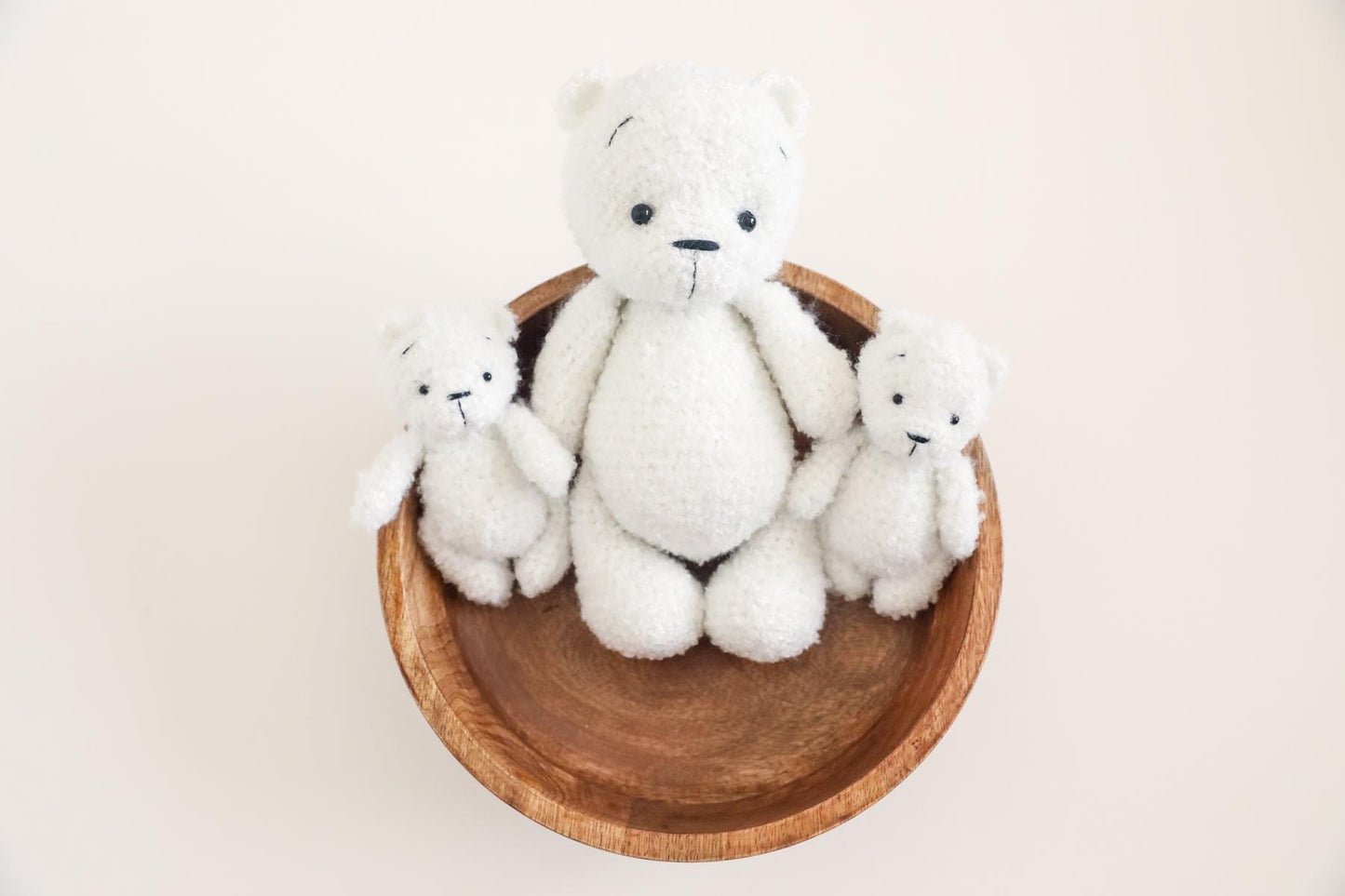 RTS! Knitted teddy bear | Newborn photography props Bear props Newborn bear posing lovie Teddy bear toy Big and small bear lovies