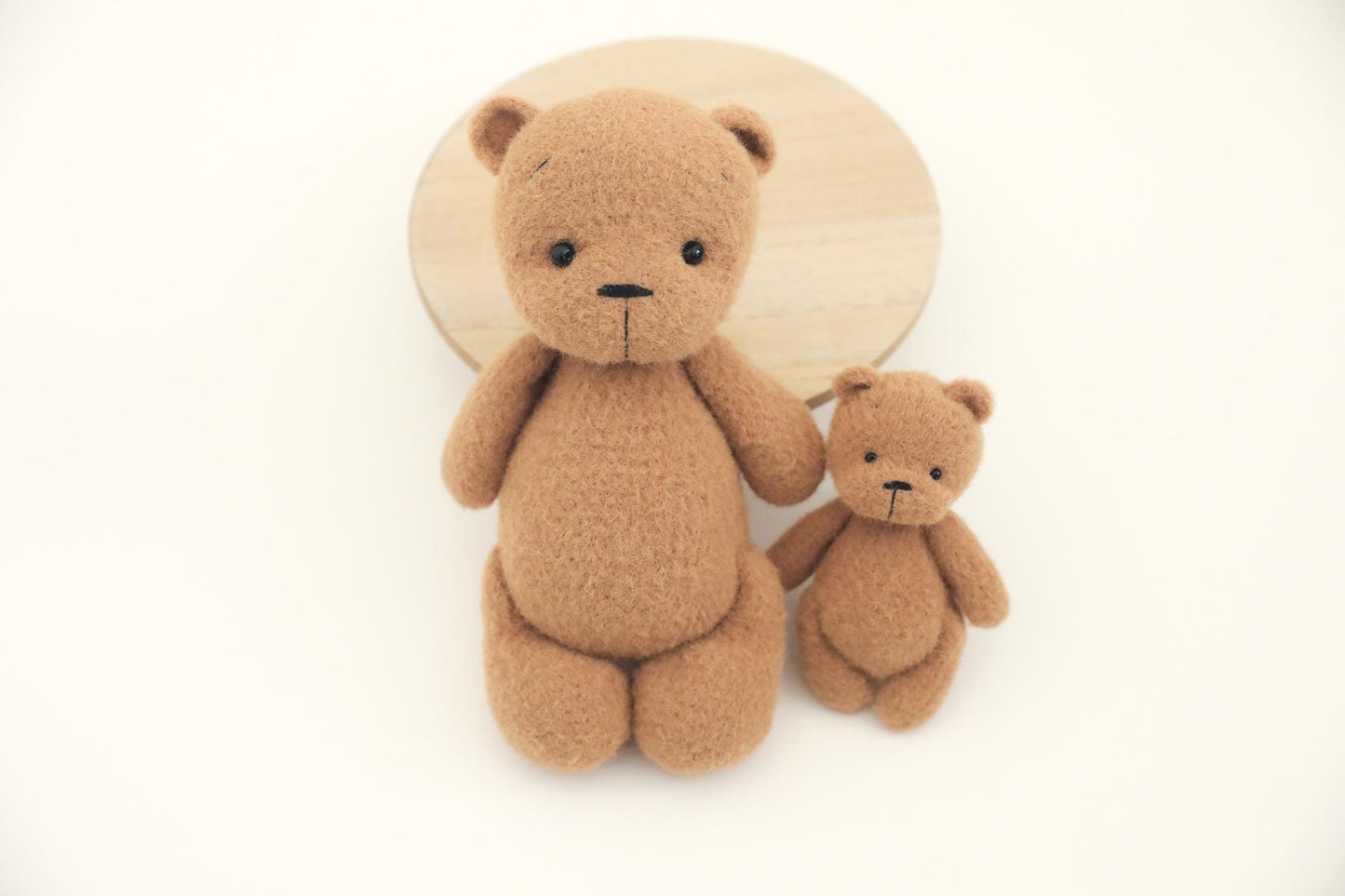 RTS! Knitted teddy bear | Newborn photography props Bear props Newborn bear posing lovie Teddy bear toy Big and small bear lovies