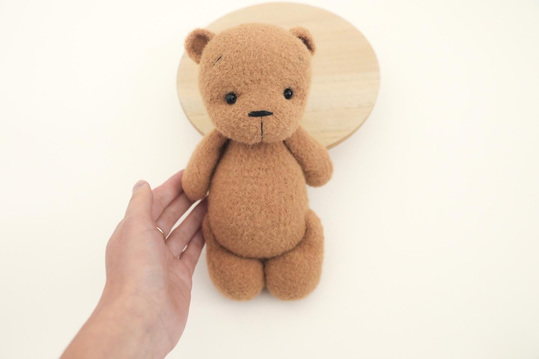 RTS! Knitted teddy bear | Newborn photography props Bear props Newborn bear posing lovie Teddy bear toy Big and small bear lovies