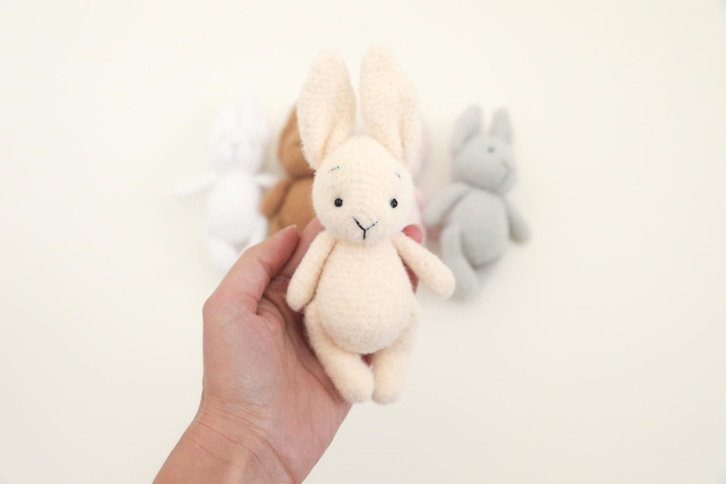 RTS! Knitted bunny | Newborn photography props Bunny props Newborn bunny posing lovie Bunny toy
