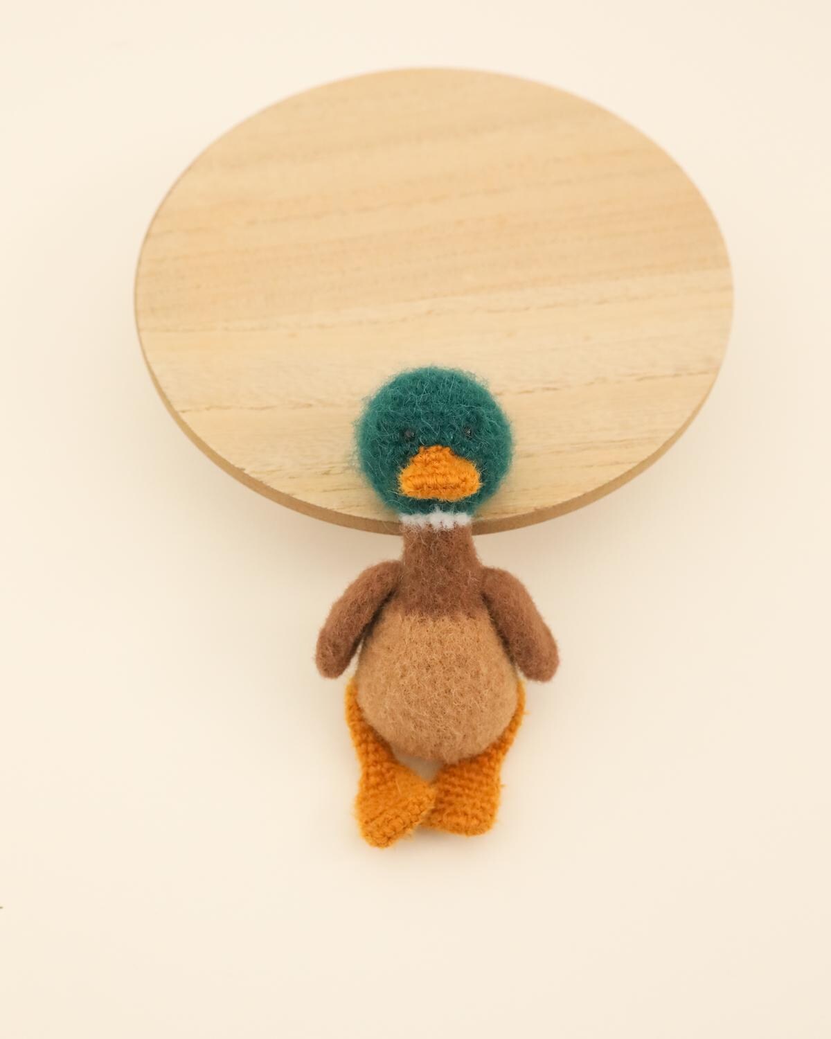 RTS! Mini mallard duck toy | Newborn photography props Knitted wild posing toys Hunting props Waterfowl/mallard duck lovie