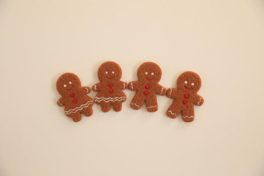 RTS! Felted Gingerbread cookie | Newborn photography props Baby stuffie/lovie toy Wool toy Gingerbread boy Gingerbread girl cookie lovies
