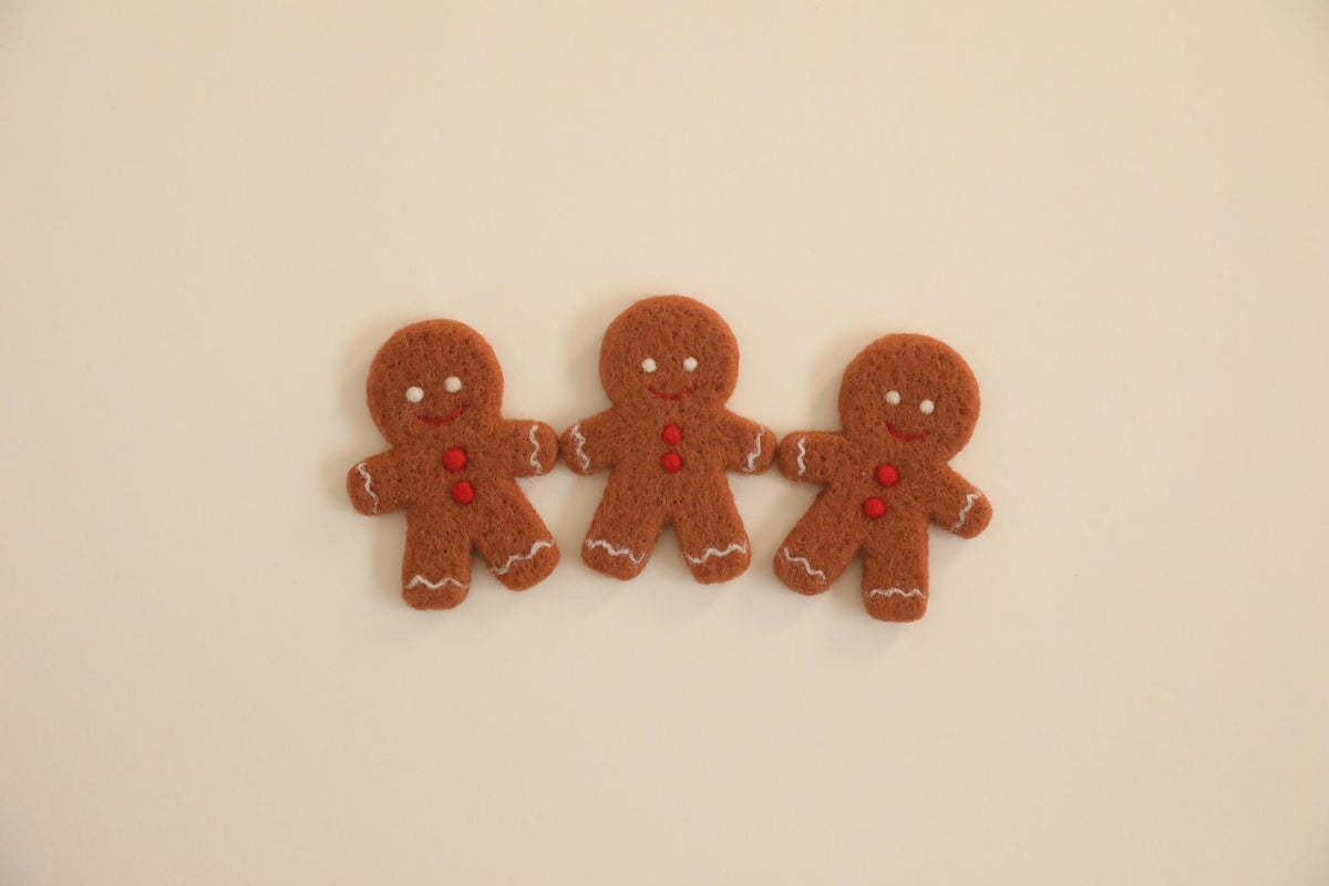 RTS! Felted Gingerbread cookie | Newborn photography props Baby stuffie/lovie toy Wool toy Gingerbread boy Gingerbread girl cookie lovies