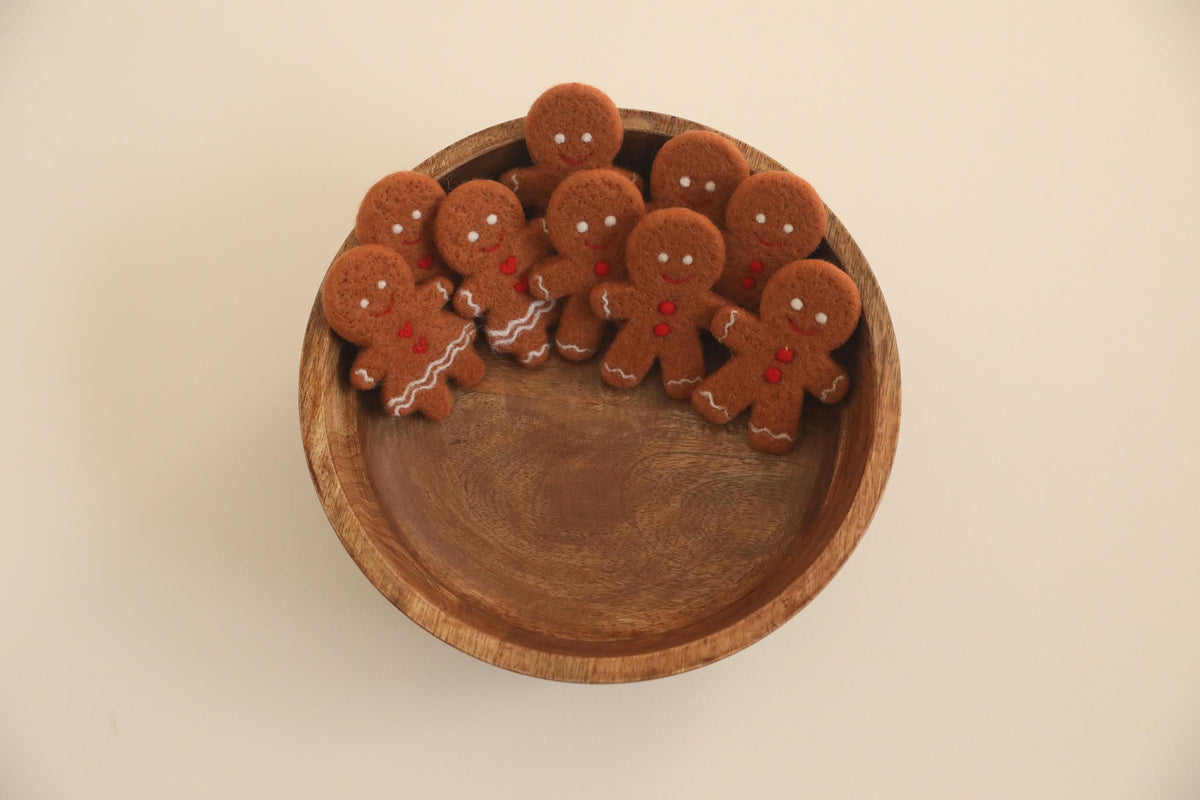 RTS! Felted Gingerbread cookie | Newborn photography props Baby stuffie/lovie toy Wool toy Gingerbread boy Gingerbread girl cookie lovies