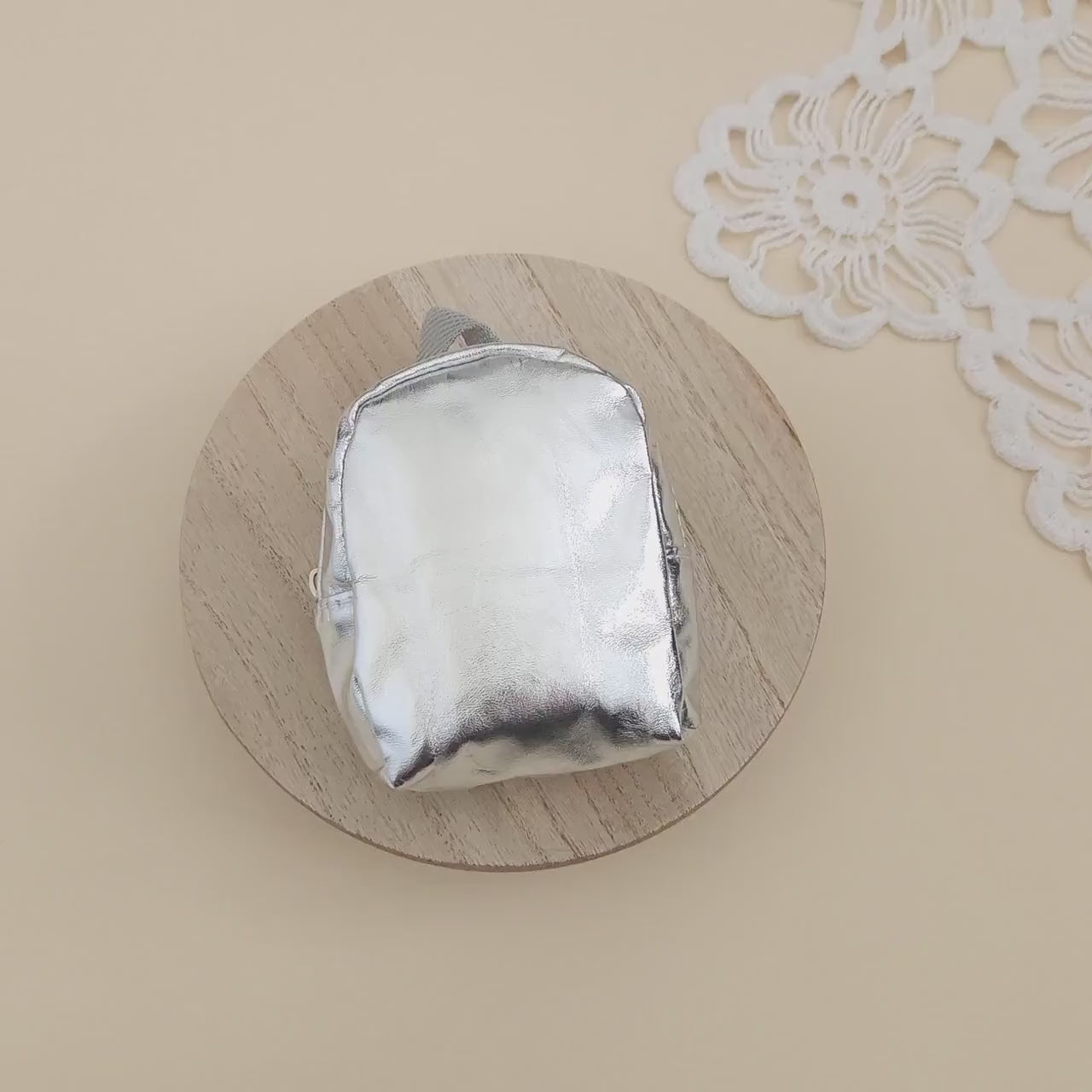 RTS! Mini silver backpack
